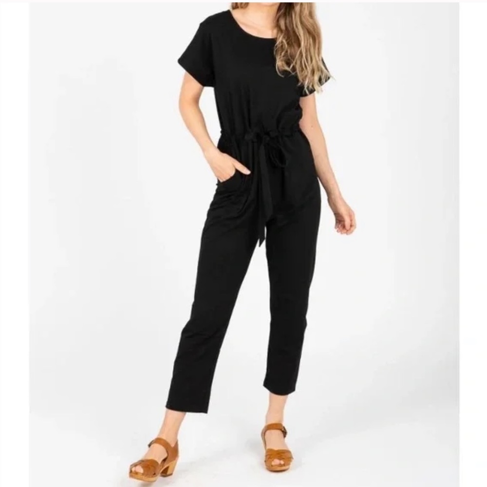 Piper & Scoot black Bianca Jumpsuit XS